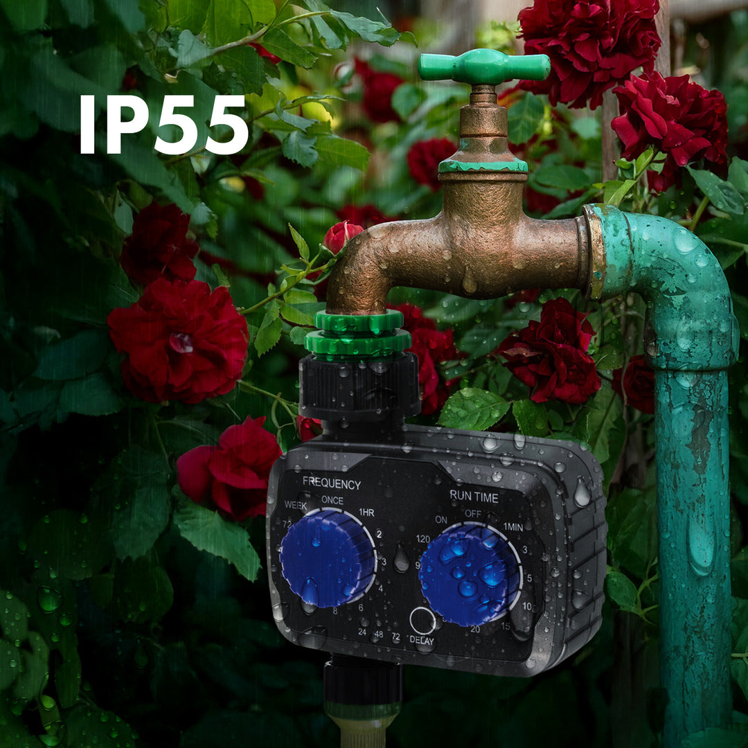 Elektronický ovladač zavlažování GreenBlue, programátor, napájení 2x 1,5V AA, GB391 + 2x alkalické baterie Varta Industrial AA