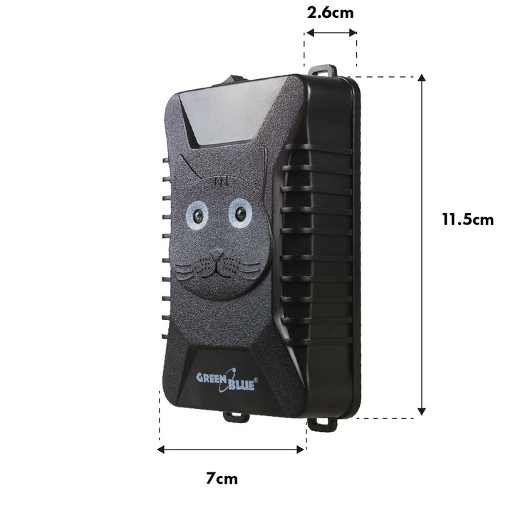 GreenBlue GB725 odpuzovač hlodavců a kun s ultrazvukem a LED + 4x baterie AA Varta Industrial