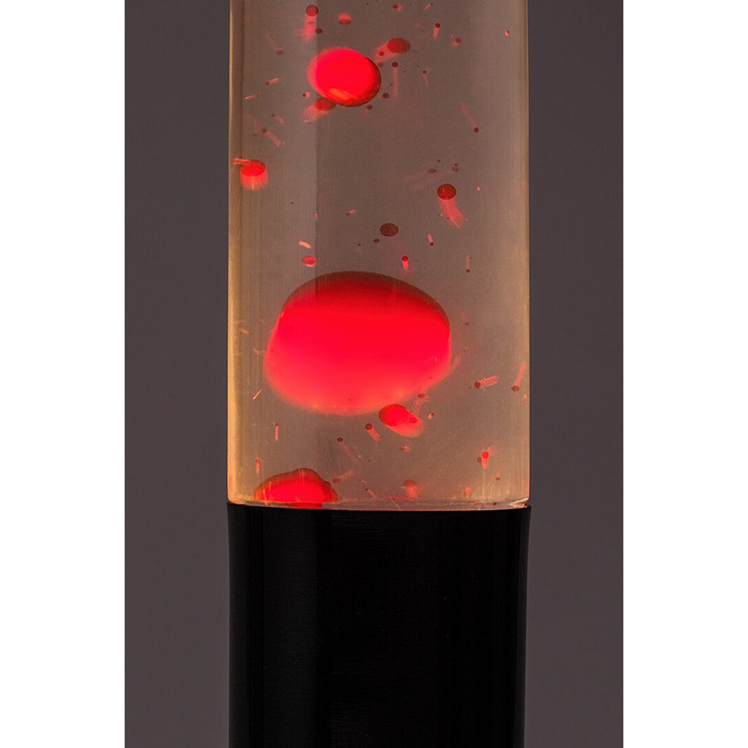 LED lávová lampa Rabalux, výkon 25 W, 3000 K, červený vosk, Lavastic