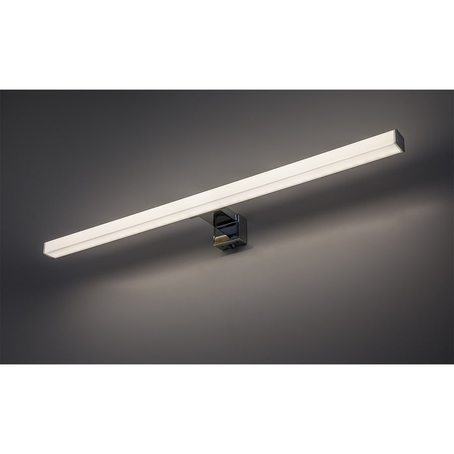 Koupelnová lampa Rabalux, výkon 9 W, přirozená bílá 4000 K, IP44, chrom, Oliro