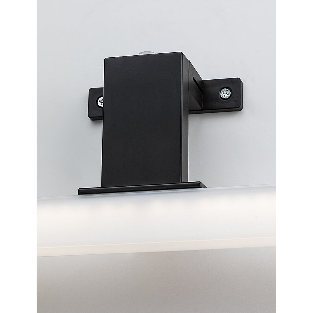 Koupelnové svítidlo Rabalux, výkon 9 W, přírodní bílá 4000K, IP44. černá, Oliro