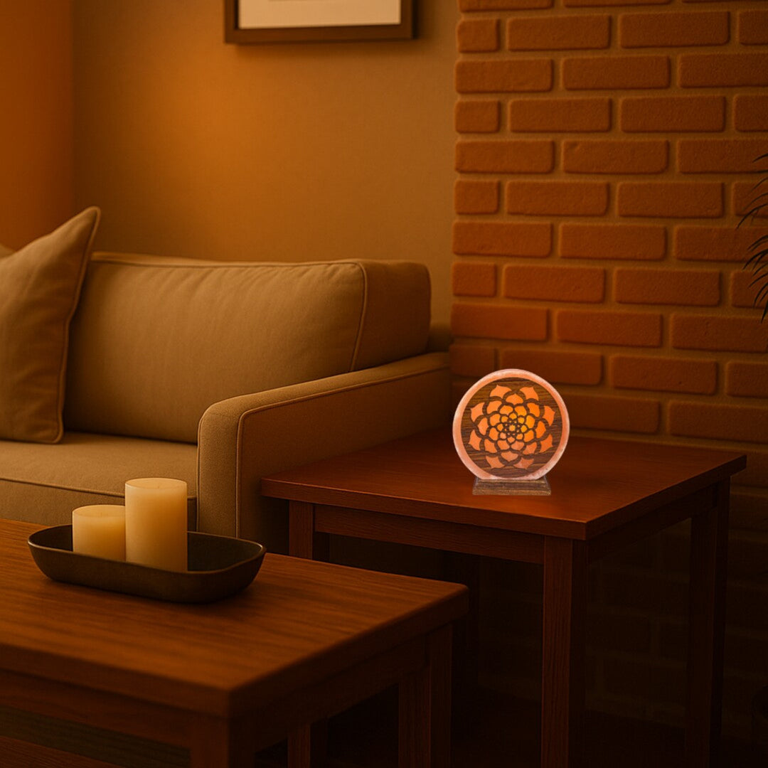 Solná lampa Rabalux, závit E14, oranžová, IP20, Mandali