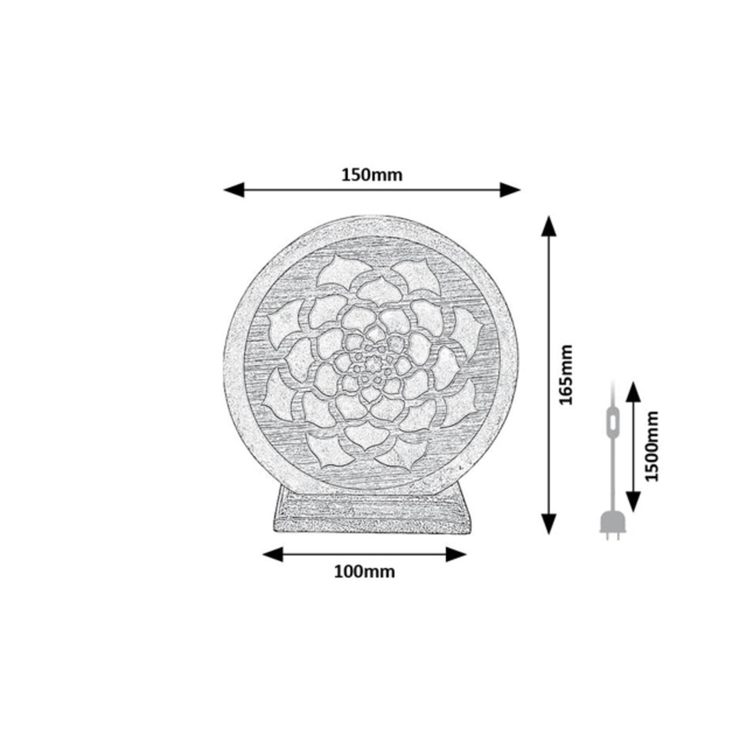 Solná lampa Rabalux, závit E14, oranžová, IP20, Mandali