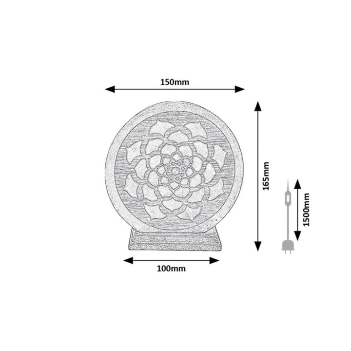 Solná lampa Rabalux, závit E14, oranžová, IP20, Mandali