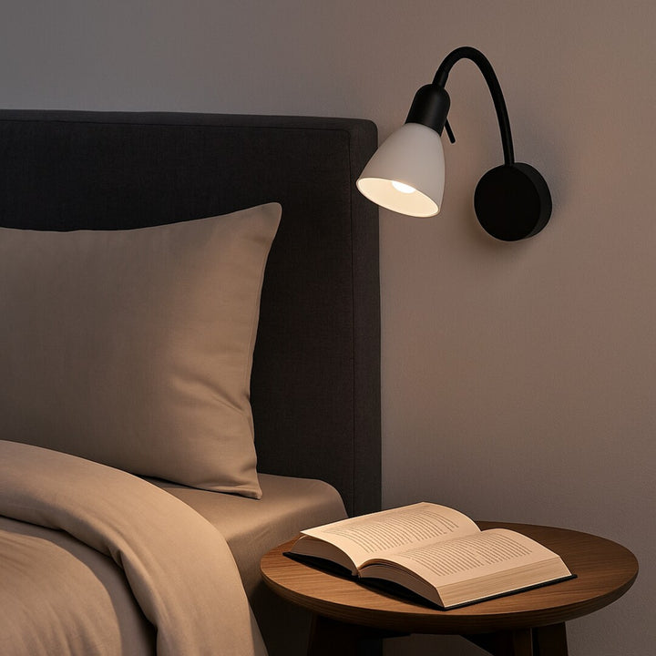 Nástěnné svítidlo Rabalux, bodové, závit E14, IP20, černé, Soma