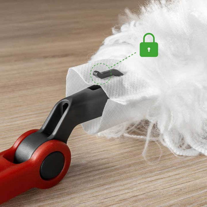 Vileda Flex&Catch smeták na prach, dlouhá násada, 1 náplň v balení, protiskluzový, ohebná hlava, 179434