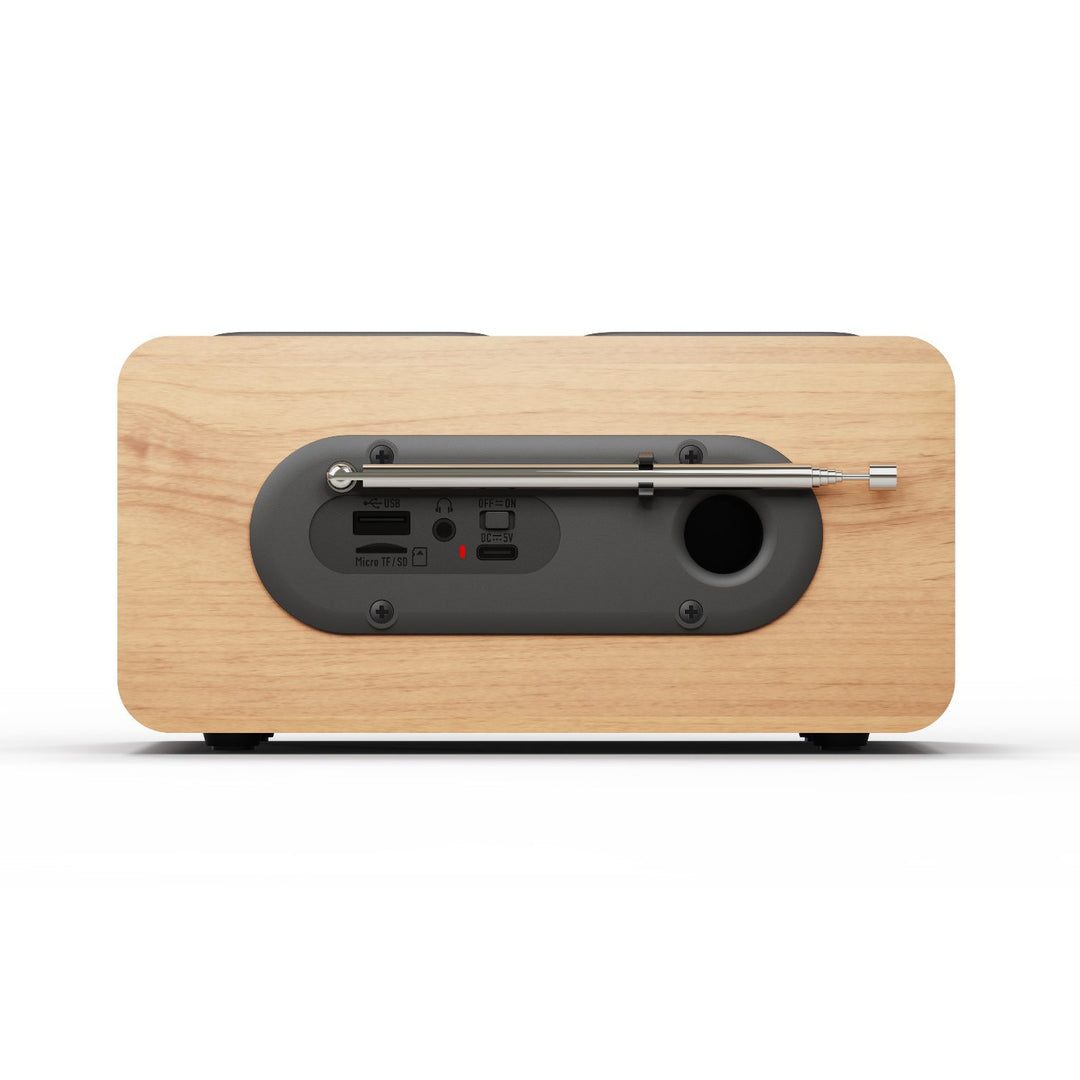 Přenosné rádio Blaupunkt, digitální rádio DAB+ a FM tuner, Bluetooth, výstup pro sluchátka, USB a microSD přehrávač, LCD displej, funkce hodin a budíku, napájení z dobíjecí baterie USB-C, DR10CR