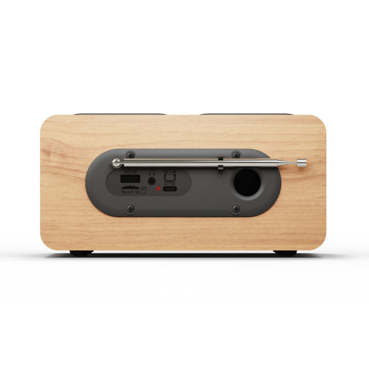 Přenosné rádio Blaupunkt, digitální rádio DAB+ a FM tuner, Bluetooth, výstup pro sluchátka, USB a microSD přehrávač, LCD displej, funkce hodin a budíku, napájení z dobíjecí baterie USB-C, DR10CR