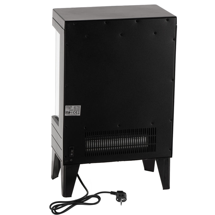 Elektrický krb LED s dálkovým ovládáním, 2 topné výkony 1000W/2000W, termostat, Adler AD 7755