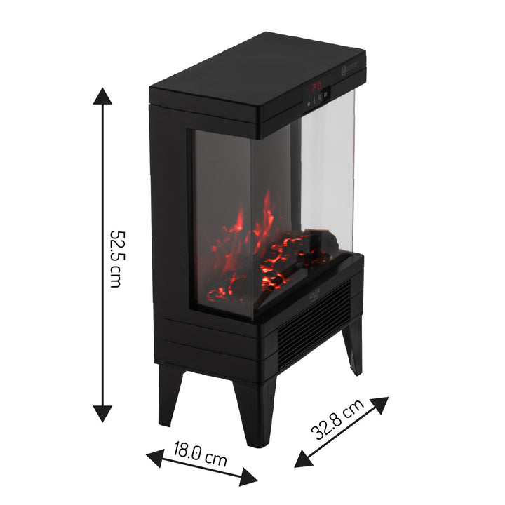 Elektrický krb LED s dálkovým ovládáním, 2 topné výkony 1000W/2000W, termostat, Adler AD 7755