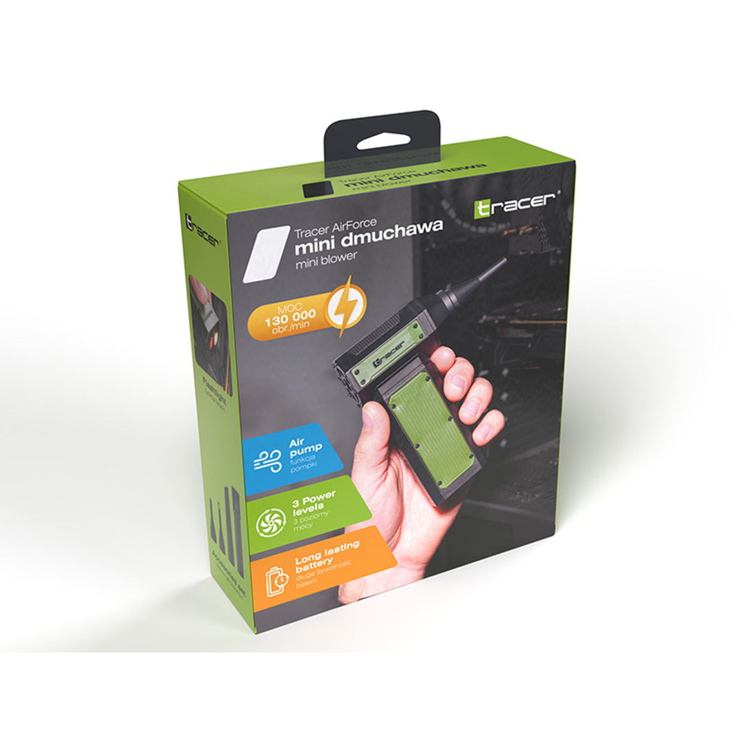 Mini multifunkční foukač,Tracer, bezkartáčový motor, 140 000 otáček, 3 režimy AirForce
