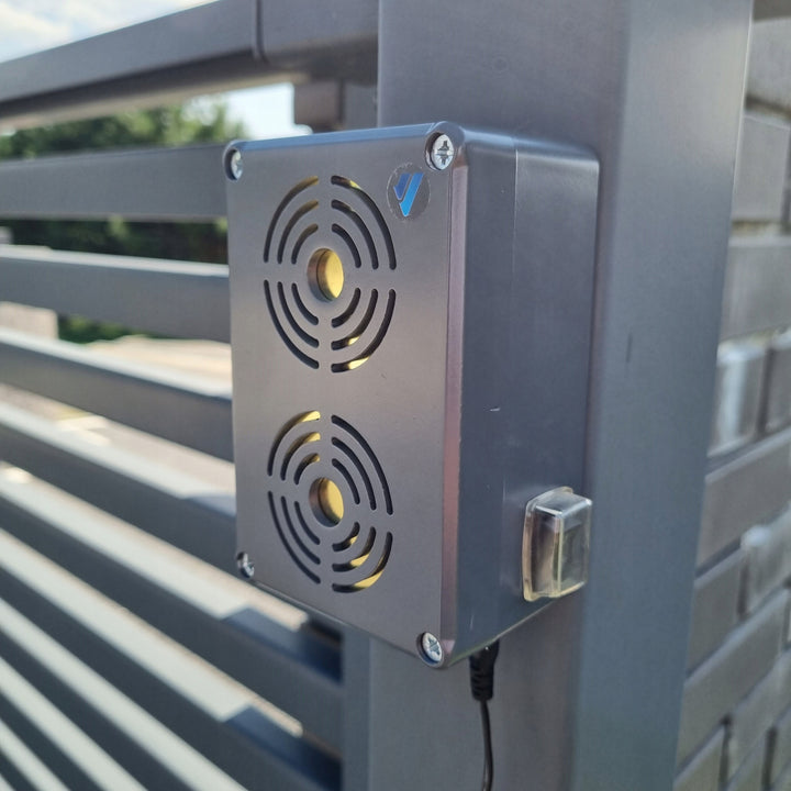 Odpuzovač hlodavců, kun, krys, myší Viano, energeticky úsporný ultrazvukový generátor, IP65, Waterpro