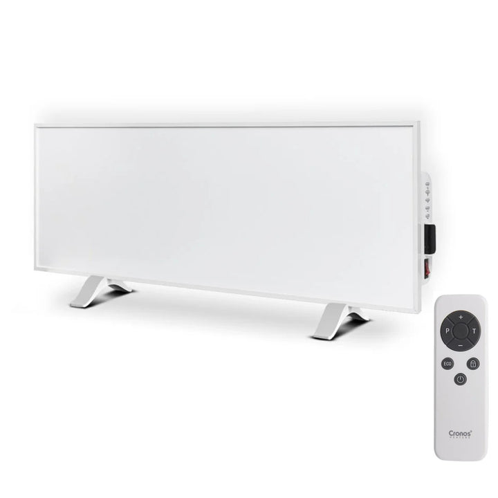 Infrazářič Cronos, 330W, bílý, vhodný pro alergiky, ultratenký, matný povrch, vyhřívá plochu až 12m2, Synthelith PRO CRP-330TWP White