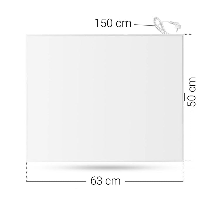 Infrazářič Cronos, 300 W, bílý, vhodný pro alergiky, ultratenký, matný povrch, vyhřívá plochu až 9 m2, Synthelith PRO CRP-300TWP White