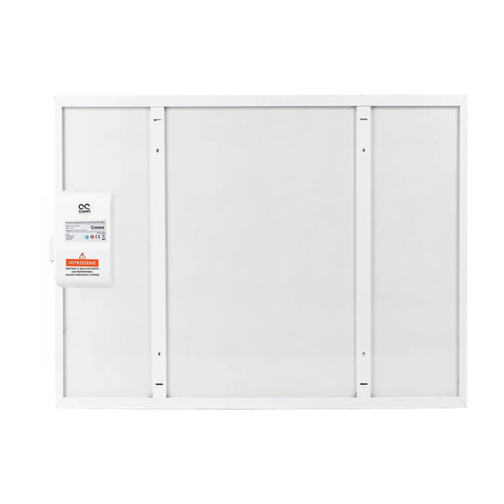 Infrazářič Cronos, 500 W, bílý, vhodný pro alergiky, ultratenký, matný povrch, vyhřívá až 14 m2, Synthelith PRO CRP-500TWP White