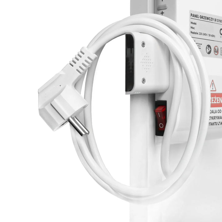 Infrazářič Cronos, 500 W, bílý, vhodný pro alergiky, ultratenký, matný povrch, vyhřívá až 14 m2, Synthelith PRO CRP-500TWP White