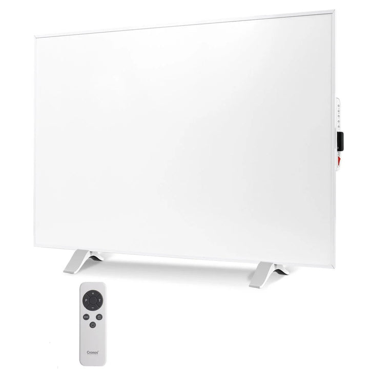 Infrazářič Cronos, 500 W, bílý, vhodný pro alergiky, ultratenký, matný povrch, vyhřívá až 14 m2, Synthelith PRO CRP-500TWP White