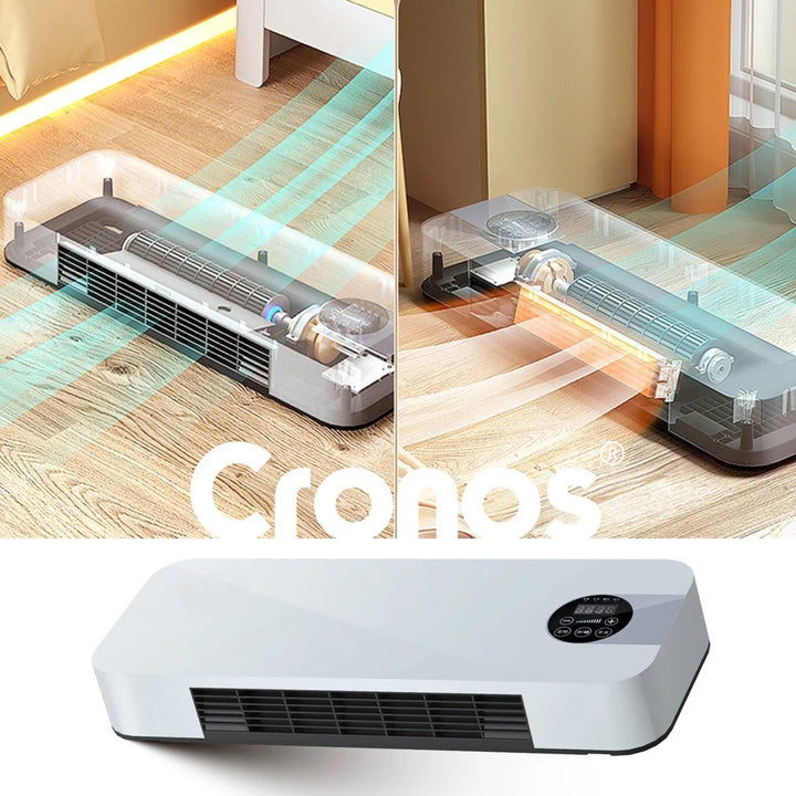 Ventilátorová vzduchová clona Cronos, 1500 W, nízká spotřeba energie, široký úhel výtoku, dálkové ovládání, HFH-201
