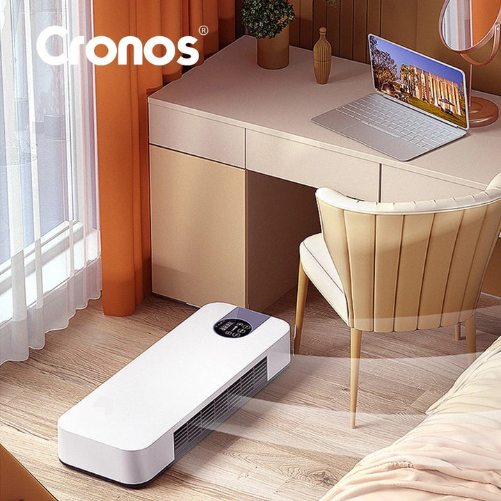 Ventilátorová vzduchová clona Cronos, 1500 W, nízká spotřeba energie, široký úhel výtoku, dálkové ovládání, HFH-201