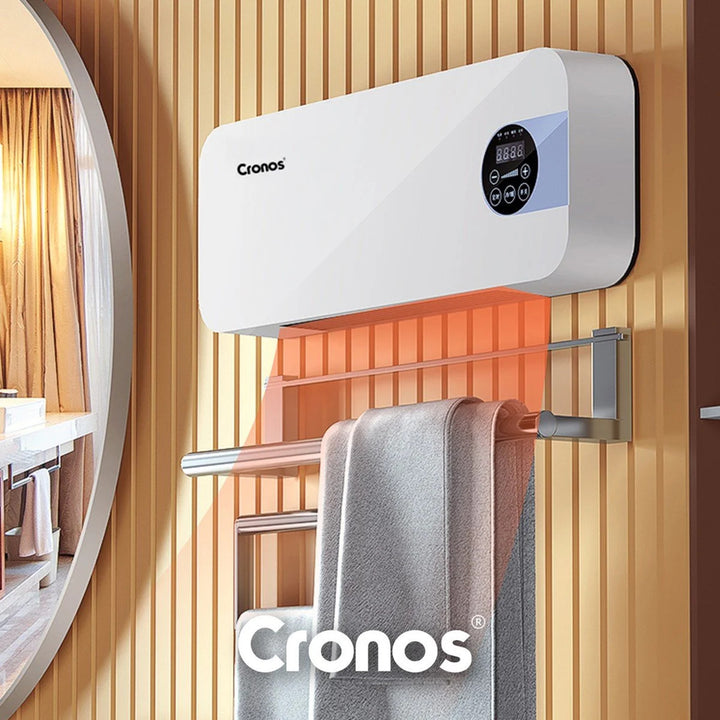 Ventilátorová vzduchová clona Cronos, 1500 W, nízká spotřeba energie, široký úhel výtoku, dálkové ovládání, HFH-201