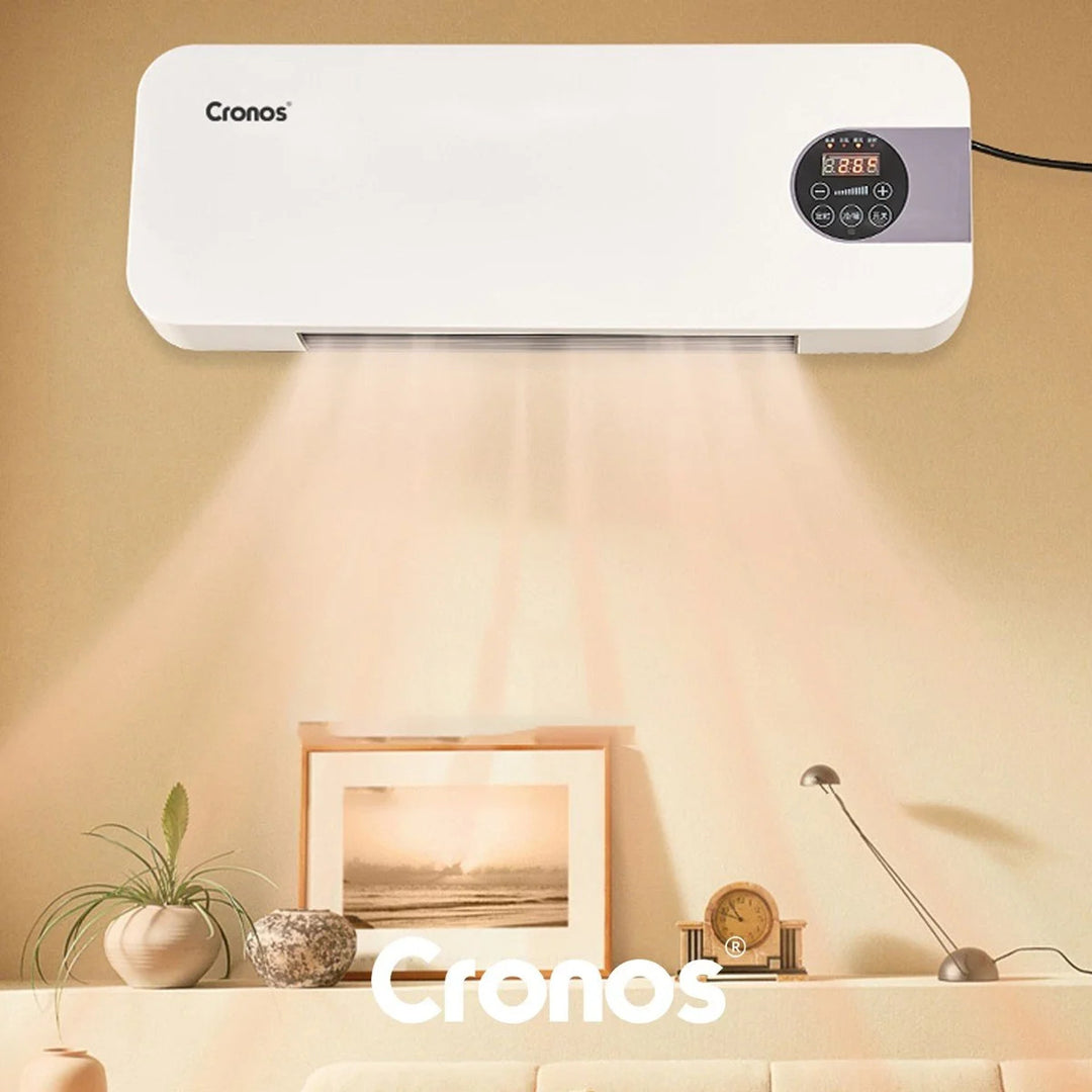 Ventilátorová vzduchová clona Cronos, 1500 W, nízká spotřeba energie, široký úhel výtoku, dálkové ovládání, HFH-201