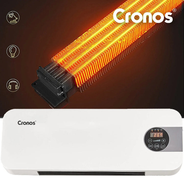 Ventilátorová vzduchová clona Cronos, 1500 W, nízká spotřeba energie, široký úhel výtoku, dálkové ovládání, HFH-201