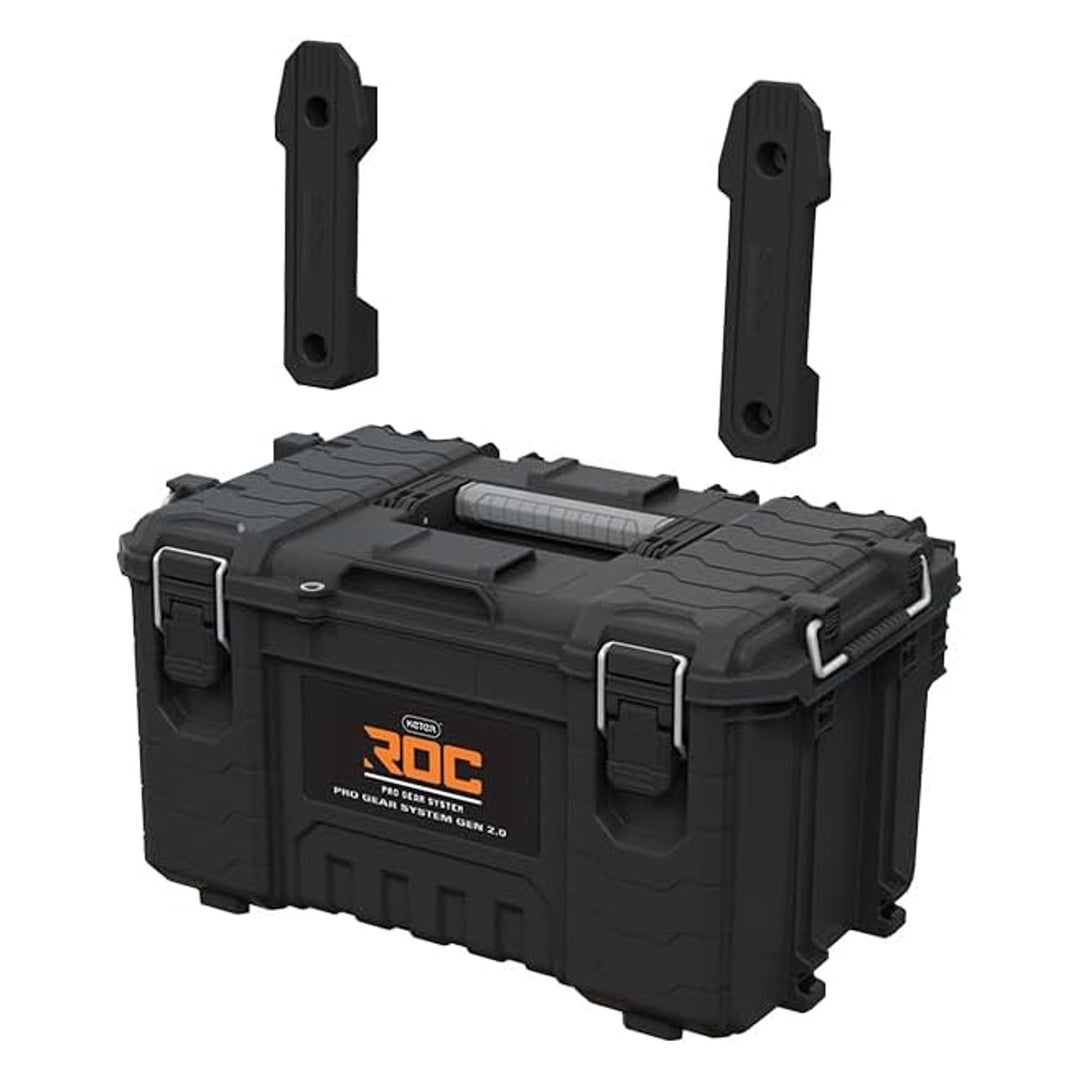 Nástrojová bedna Keter ROC Pro Gear 2.0, nosnost 54 kg, vybavená úchyty Pro Mount, s přiloženým organizérem, možnost zavěšení na zeď, 256984
