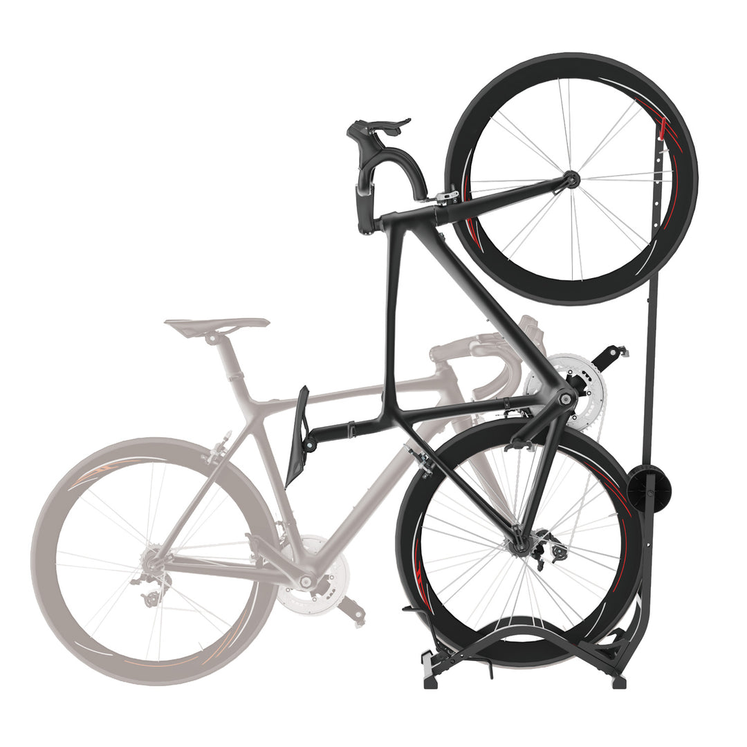 Podlahový stojan na kola Maclean, volně stojící, horizontální / vertikální, pro uskladnění, ocel, max. nosnost 35 kg, MC-170