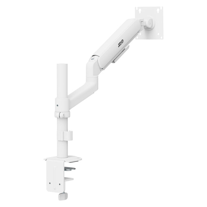 Držák / závěs na monitor Ergo Office, plynová pružina, 17"–32", 1–10 kg, matná bílá, max. VESA 100×100, ER-691 W