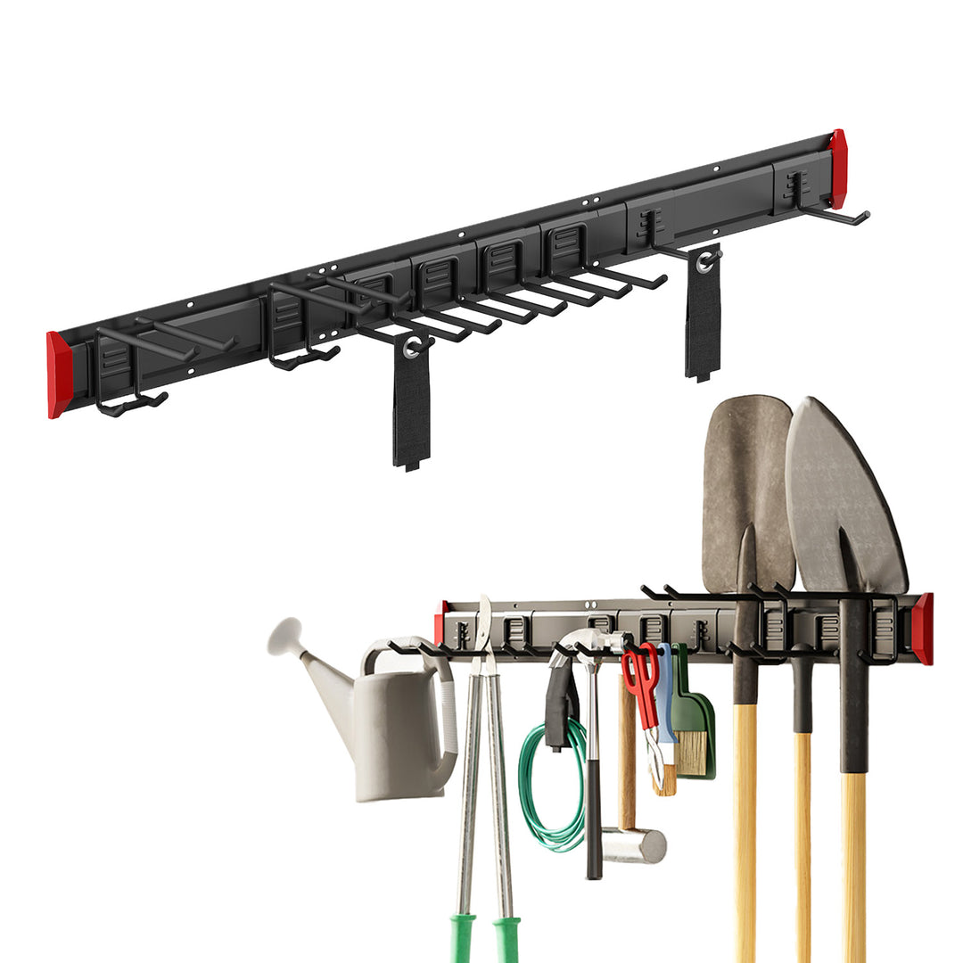 Nástěnný organizér na nářadí Maclean, ocelový, max. nosnost 228 kg, šířka 1222 mm, MC-179