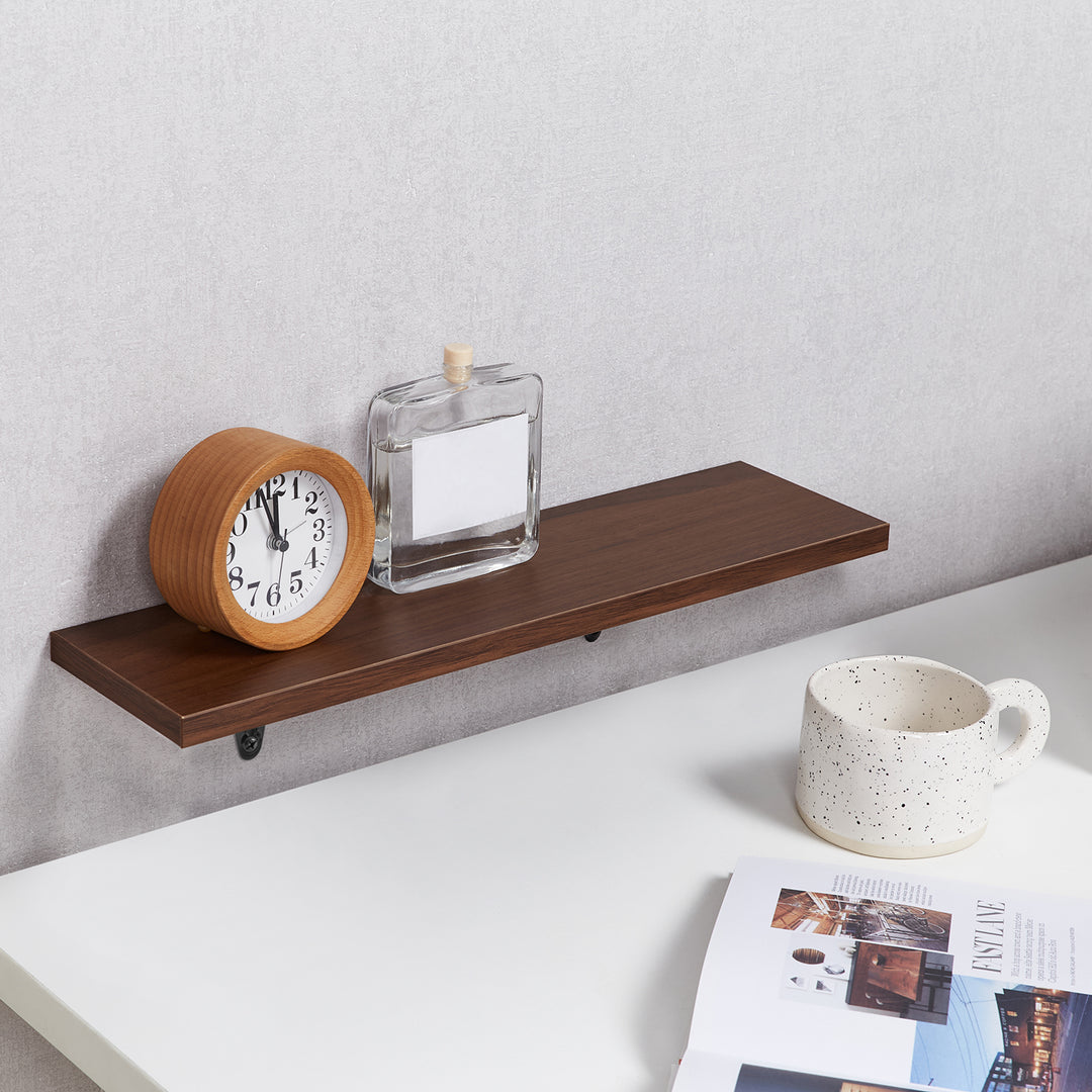 Nástěnné police Maclean, sada 12 kusů, max. 8 kg, pro montáž na stěnu, MC-331