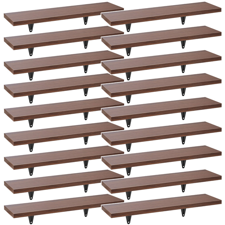 Nástěnné police Maclean, sada 18 kusů, max. 8 kg, pro montáž na stěnu, MC-331