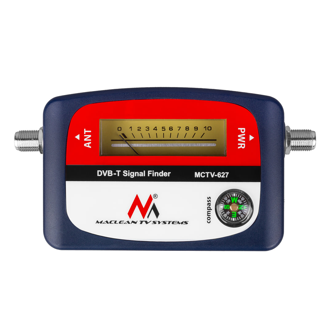 Maclean DVB-T TV metr, pouzdro, kabel 25 cm F-F, MCTV-627 + 10x AA Varta Industrial baterie