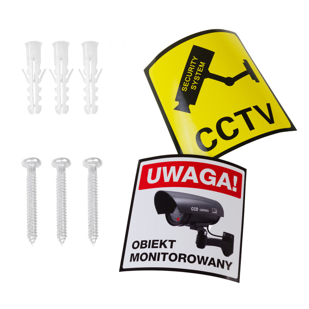 Atrapa kamery s blikající LED IR1100 S IR externí + 2x Varta Industrial AA baterie