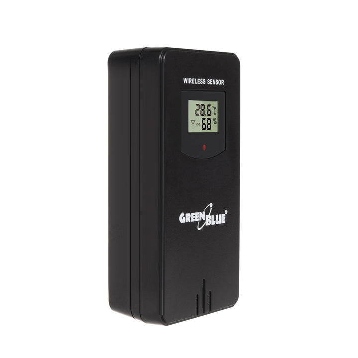 Meteorologická stanice GreenBlue WiFi, kompatibilní s TUYA, venkovní senzor, kalendář, předpověď počasí, barometr, napájecí adaptér, baterie, GB215