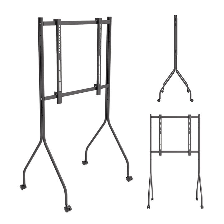 Stojan / vozík na televizor Maclean, na kolečkách, 37–80", max. nosnost 50 kg, max. VESA 600 × 400, černý, MC-180 B