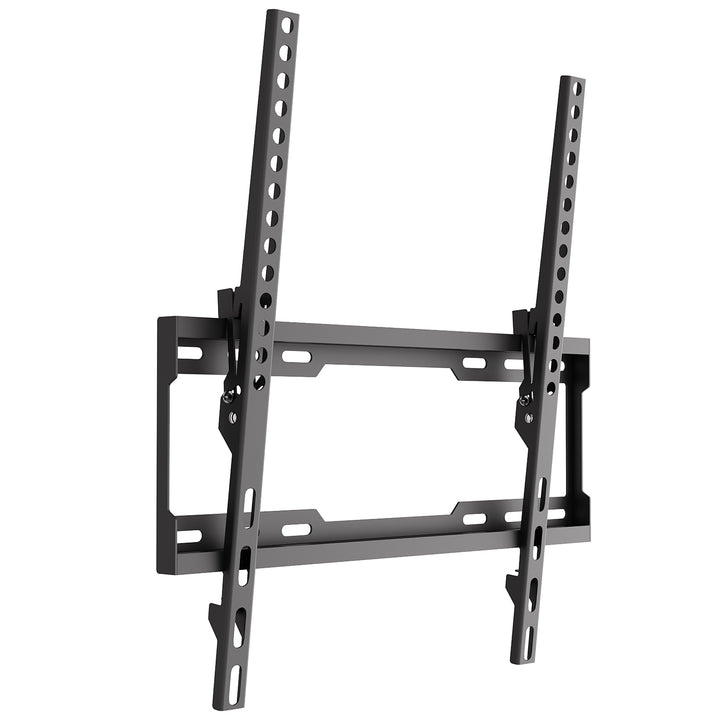 Držák / závěs na televizor Maclean, max. VESA 400×400, 32–75", do 45 kg, černý, nastavení sklonu 0°–8°, MC-187