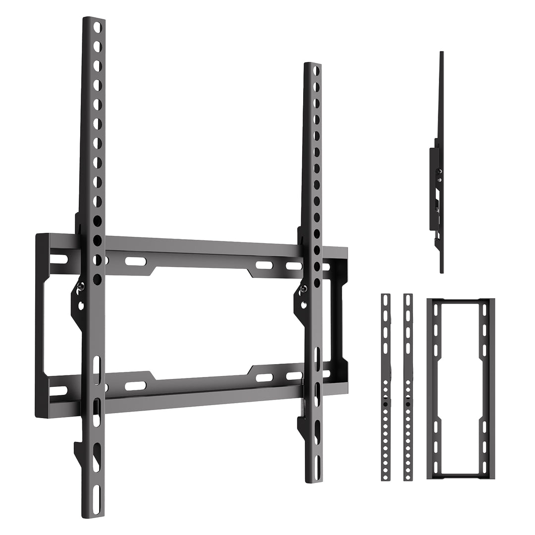 Držák / závěs na televizor Maclean, max. VESA 400×400, 32–75", do 45 kg, černý, nastavení sklonu 0°–8°, MC-187