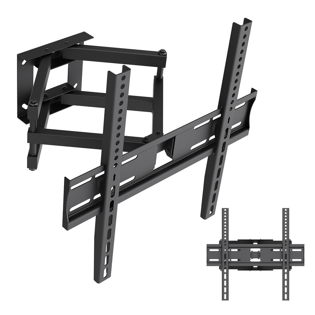 Držák / závěs na televizor Maclean, max. VESA 400×400, 32–70", do 40 kg, černý, nastavení sklonu +12° až –12° a otáčení +60° až –60°, MC-192
