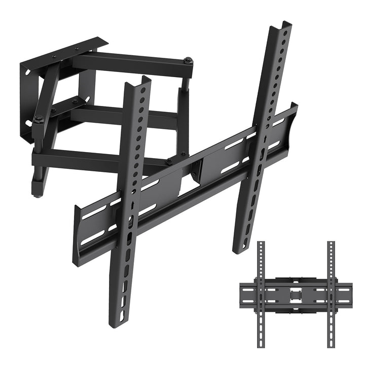 Držák / závěs na televizor Maclean, max. VESA 400×400, 32–70", do 40 kg, černý, nastavení sklonu +12° až –12° a otáčení +60° až –60°, MC-192