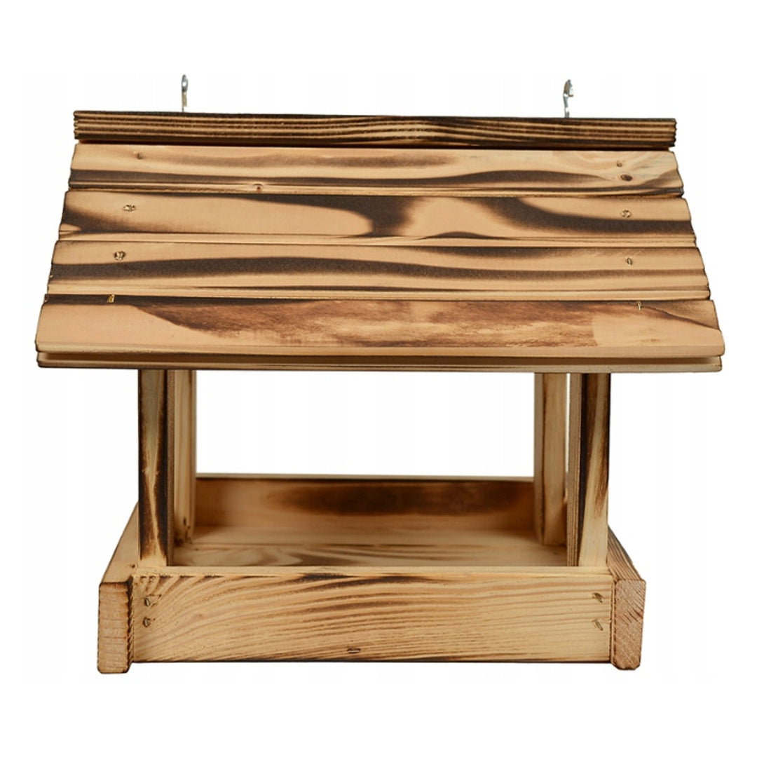 Krmítko Woodok, smrkové dřevo, vypalované, silné háčky + ptačí semínka 1 kg