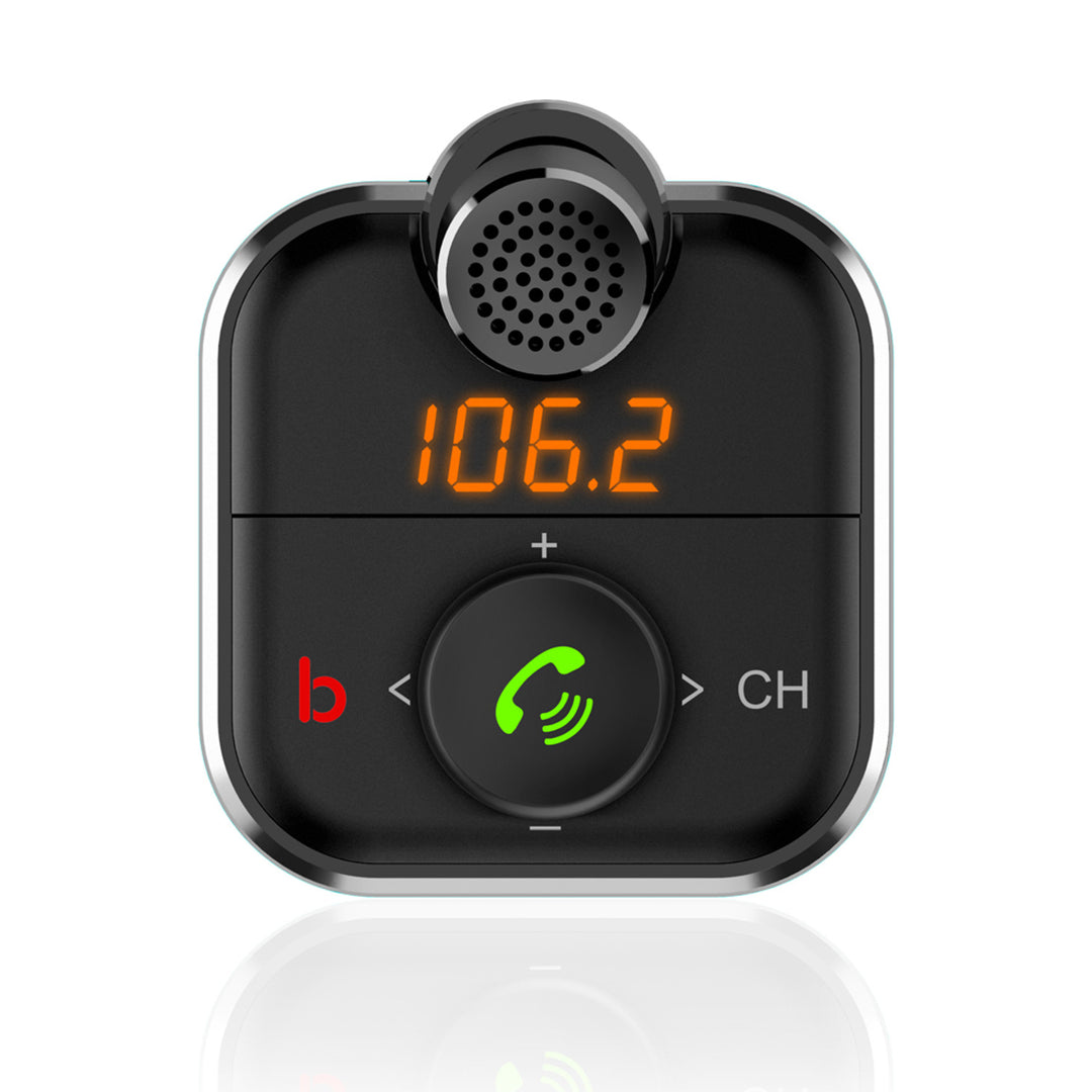 Savio MP3 transmitter do auta, Bluetooth 5.0, funkce nabíjení, černý, SAVFMTRANSTR-12