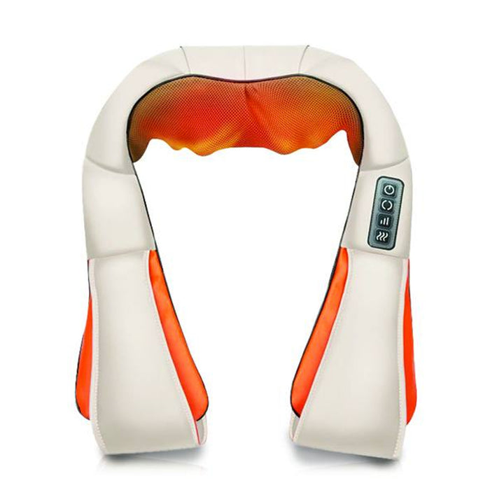 Masážní přístroj na ramena LTC Shiatsu 6D, 3 rychlosti, 5V, 24W, funkce vyhřívání, LED podsvícení, protiskluzové popruhy