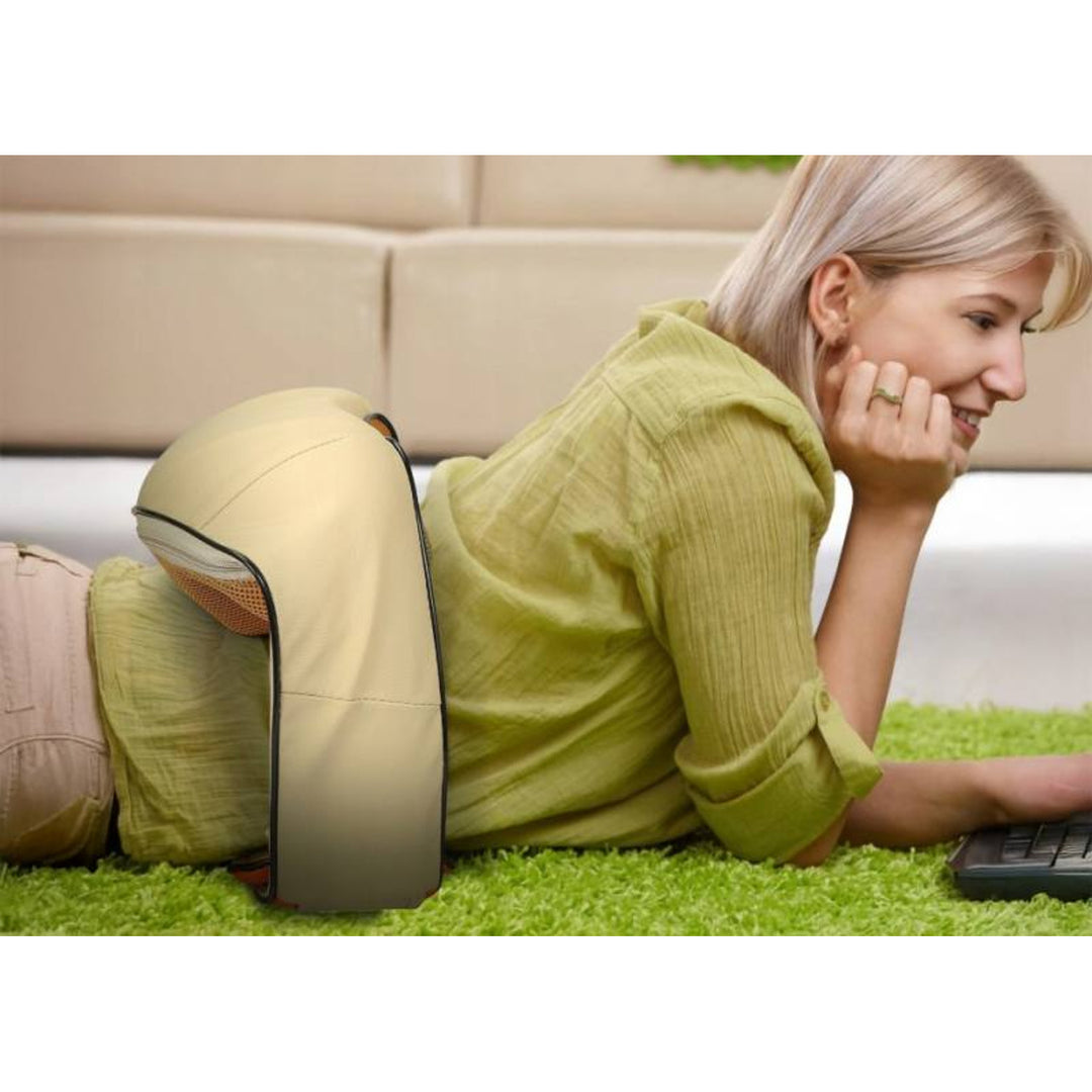 Masážní přístroj na ramena LTC Shiatsu 6D, 3 rychlosti, 5V, 24W, funkce vyhřívání, LED podsvícení, protiskluzové popruhy