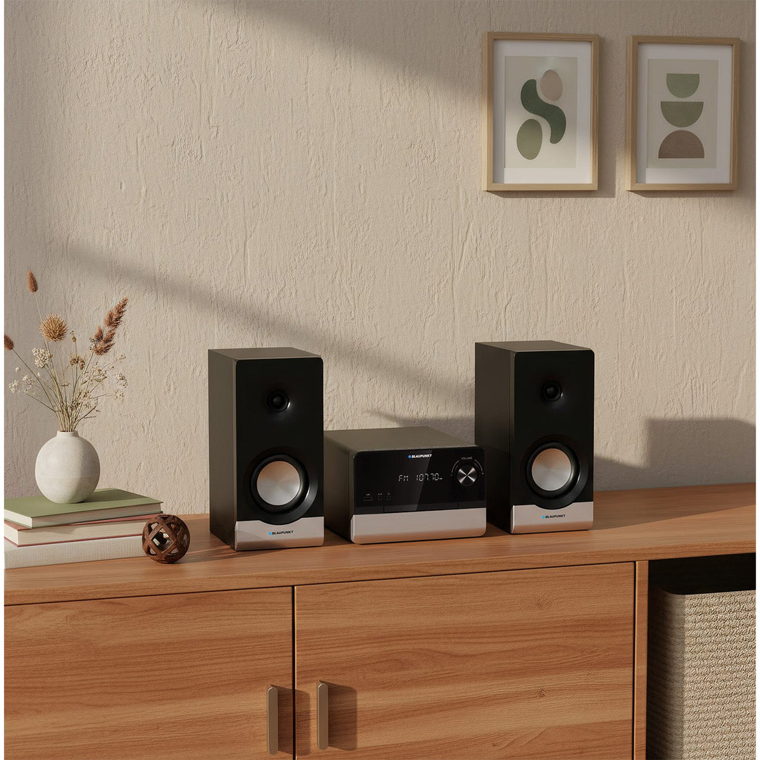 Blaupunkt Mikrofon, CD, USB, FM rádio, Bluetooth, dálkové ovládání, hodiny s funkcí budíku, MS40.2BT