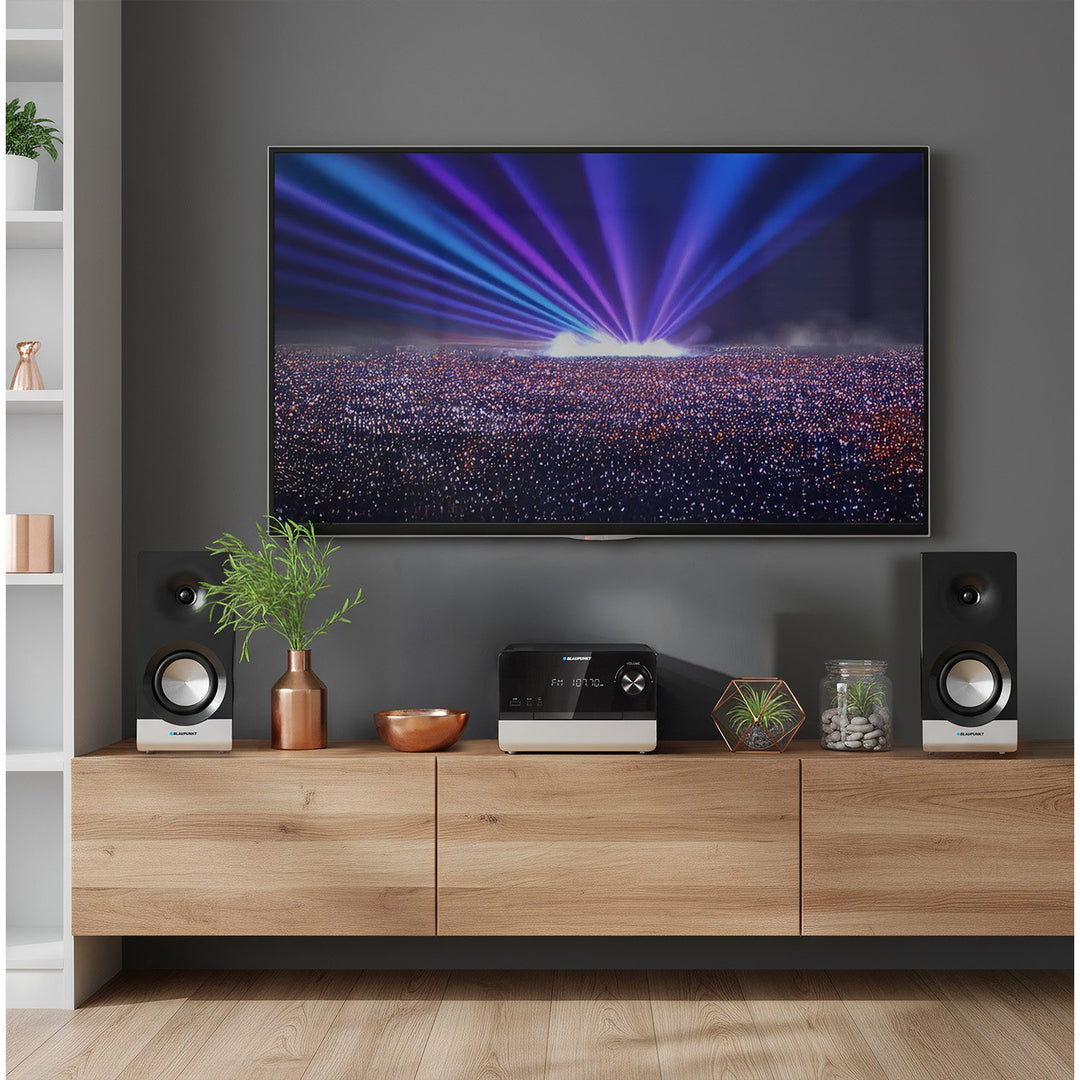 Blaupunkt Mikrofon, CD, USB, FM rádio, Bluetooth, dálkové ovládání, hodiny s funkcí budíku, MS40.2BT