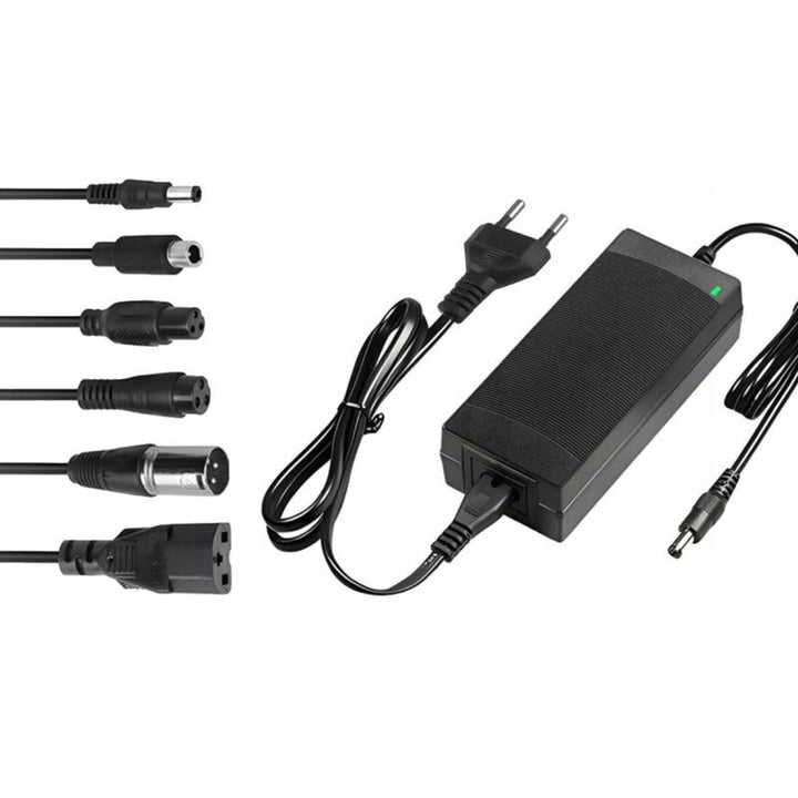 Univerzální nabíječka Lextool pro skútry a elektrická vozidla, 54,6 V 2A, 6 zástrček DC, LXG95