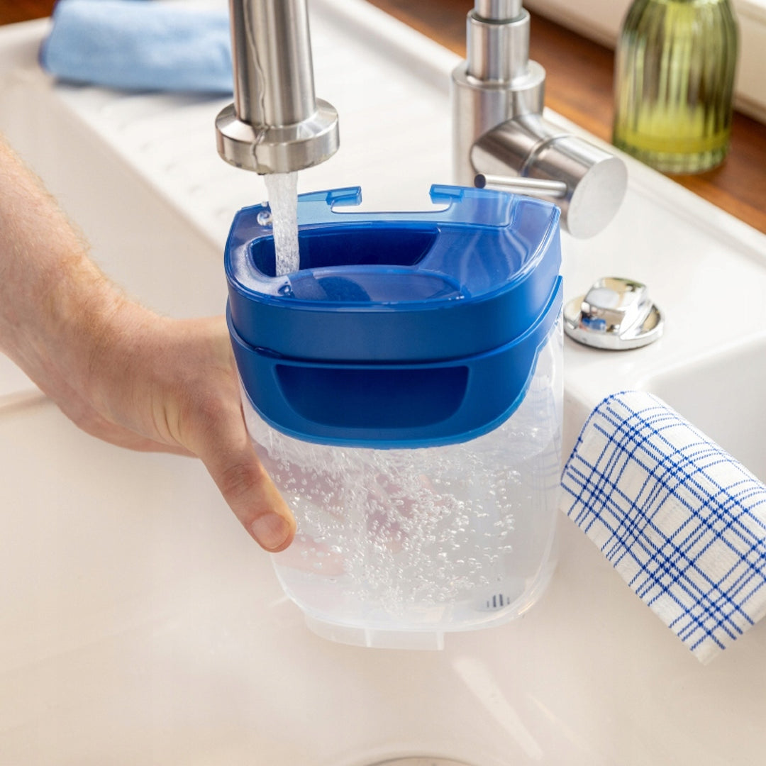 Plochý mop Vileda H2prO, 100% oddělení čisté a špinavé vody, dvě nádržky, podložka z mikrovlákna, 360° špička, 175774