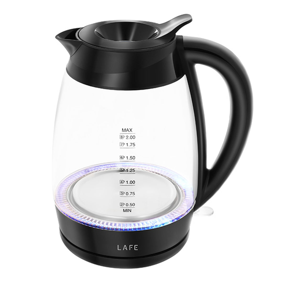 Rychlovarná konvice Lafe, příkon 2200 W, objem 2 l, sklo, Essential XL