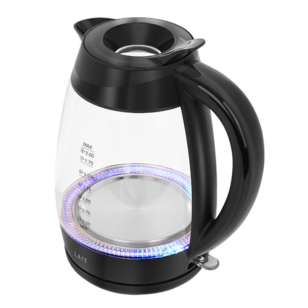 Rychlovarná konvice Lafe, příkon 2200 W, objem 2 l, sklo, Essential XL
